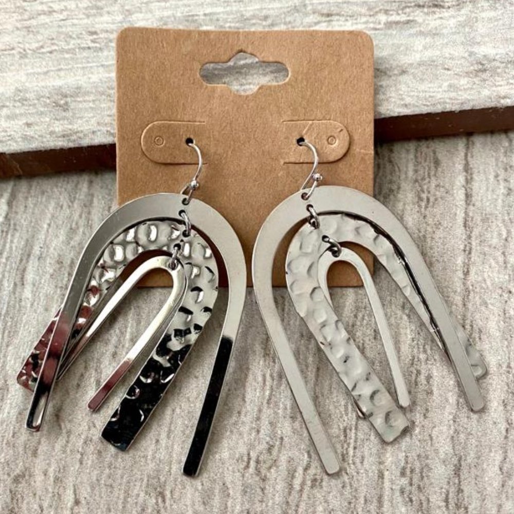 Metal Arch Earrings